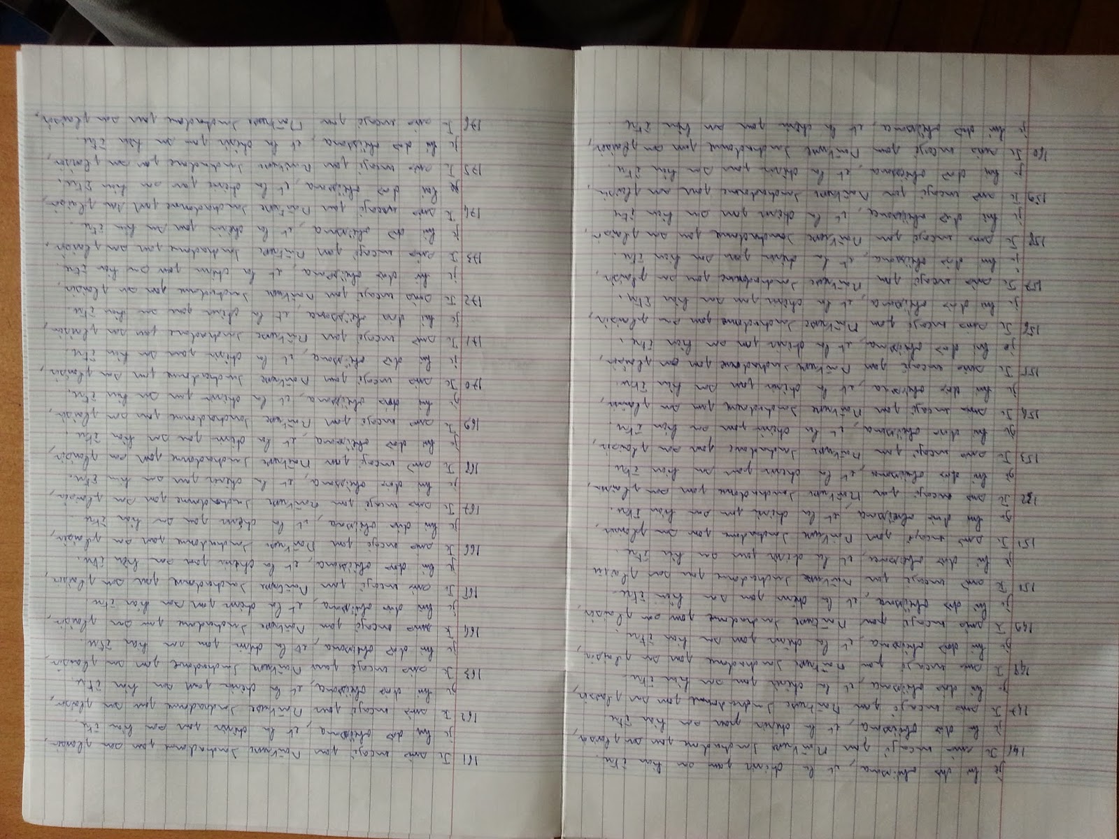 Encagé pour Sandra 300 lignes