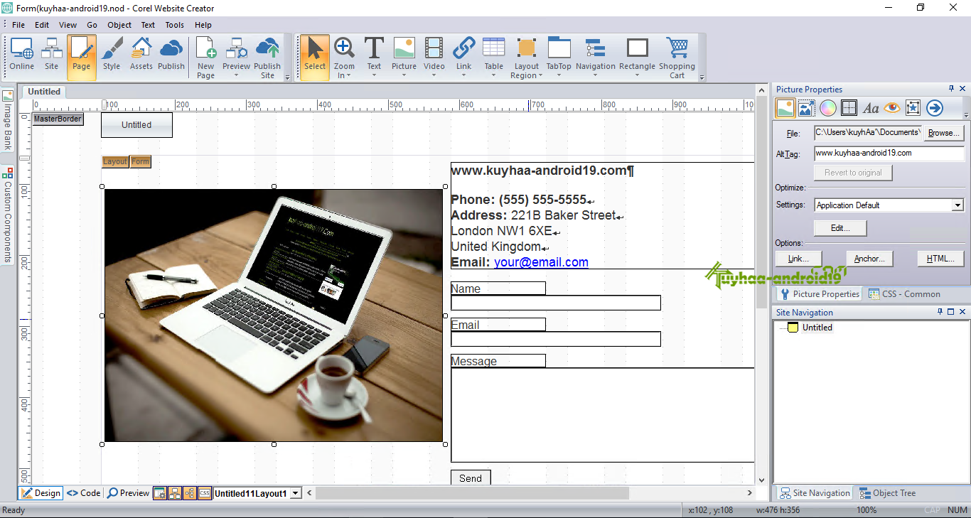 Corel site Creator 15.50.0000.5554 Full kuyhAa