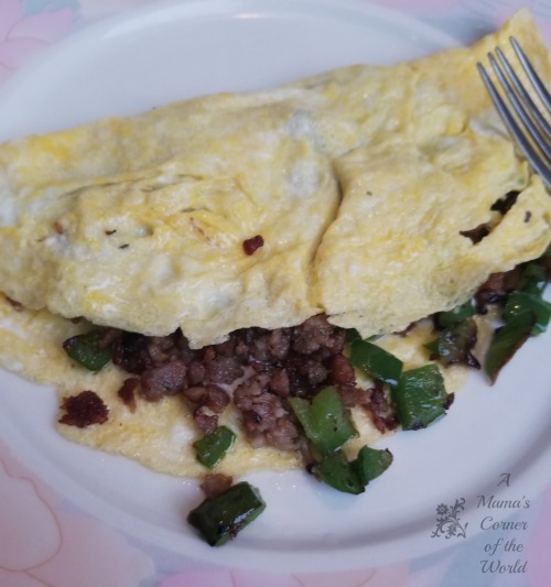Italian Sausage & Pepper Omelette Recipe A Mama's Corner of the World