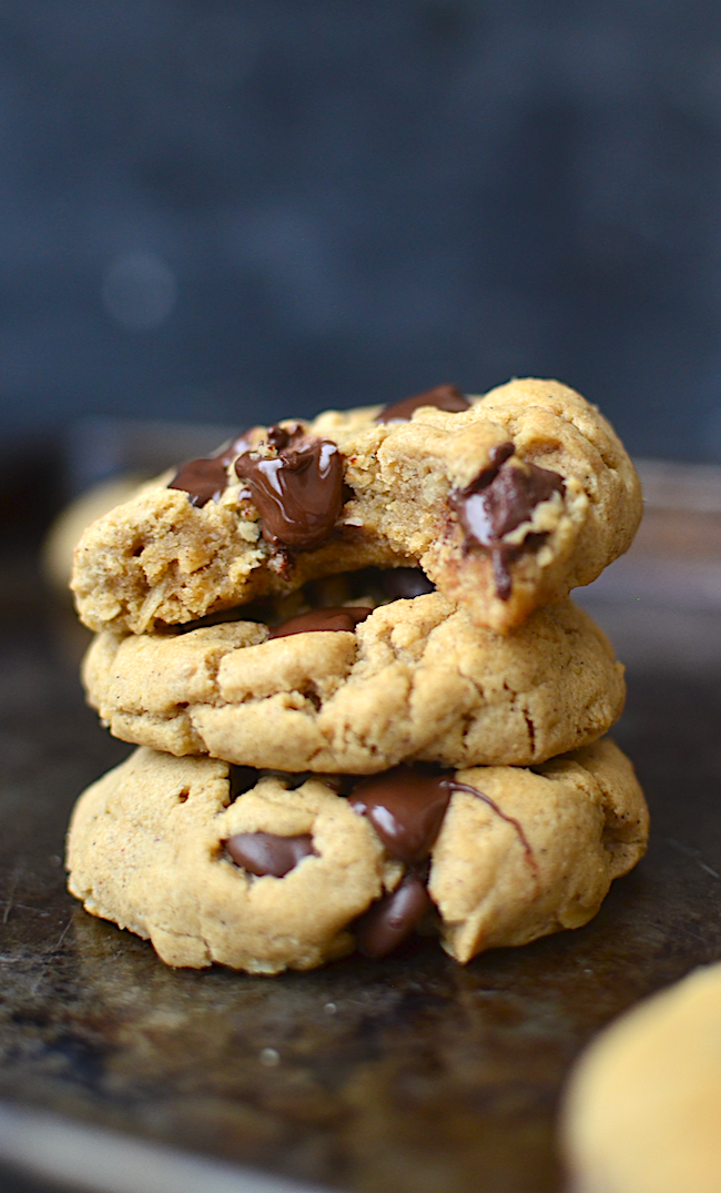 Yammie's Noshery Flourless Peanut Butter Oatmeal Chocolate Chip Cookies