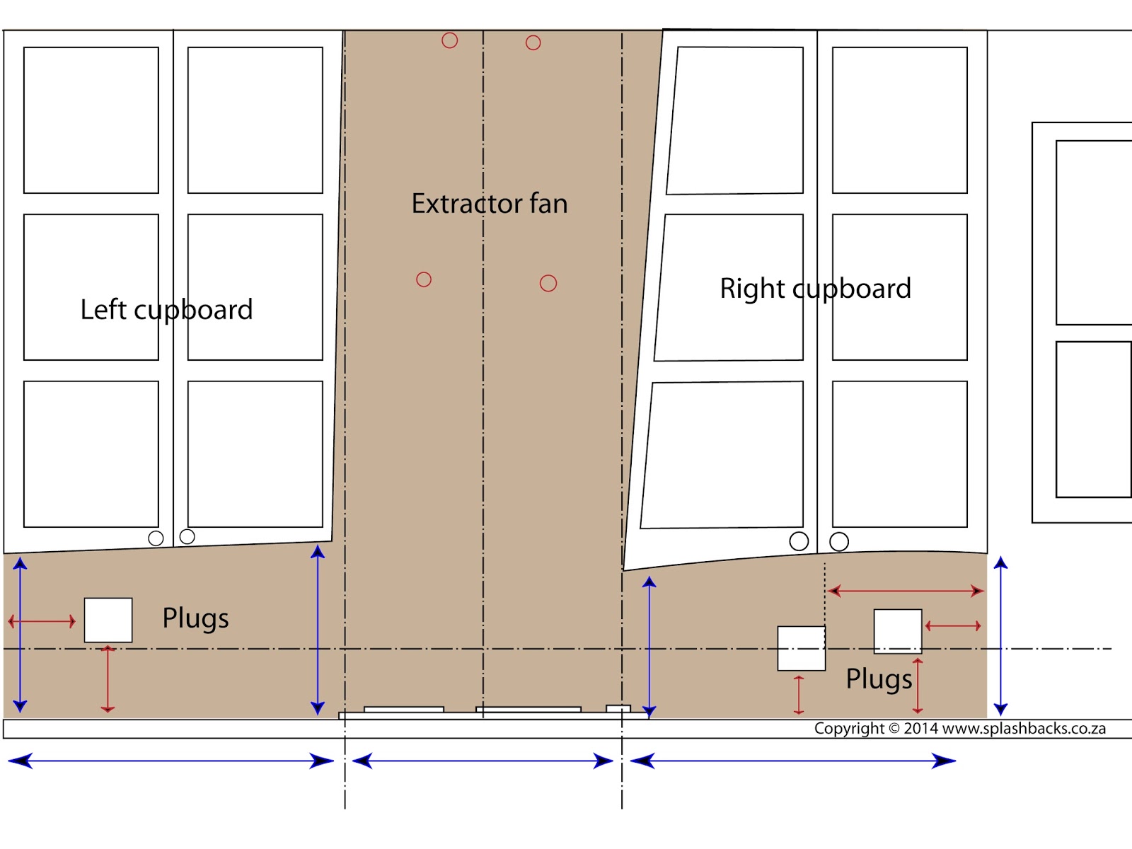 How to measure the splashback panels yourself