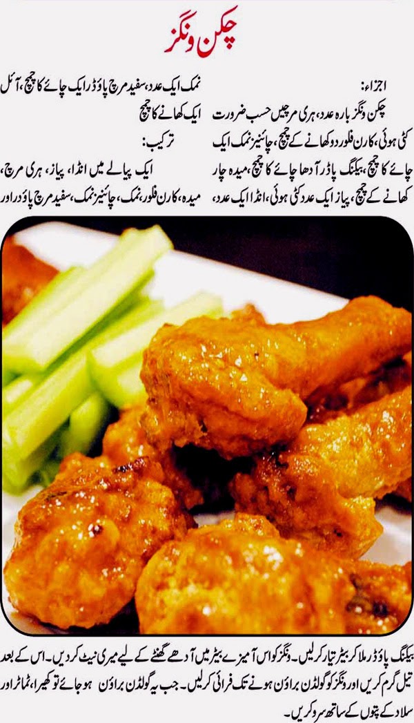 Urdu Recepies 4U Urdu Recipe For Chicken Wings