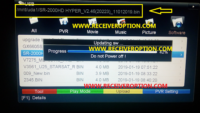 STAR SAT SR-2000 HD HYPER RECEIVER SERIAL NUMBER 13, 14, 15 POWERVU KEY SOFTWARE