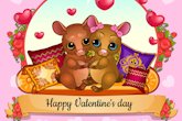 Imágenes, Postales, Tarjetas e Ilustraciones de Amor, Amistad y San Valentín para el 14 de Febrero con Mensajes y Nombres de Personas Valentine's Day Postcards to share