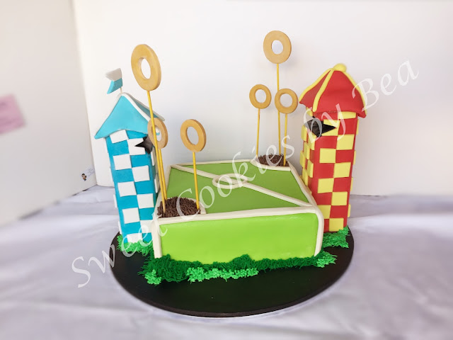 Tarta campo de Quidditch Harry Potter