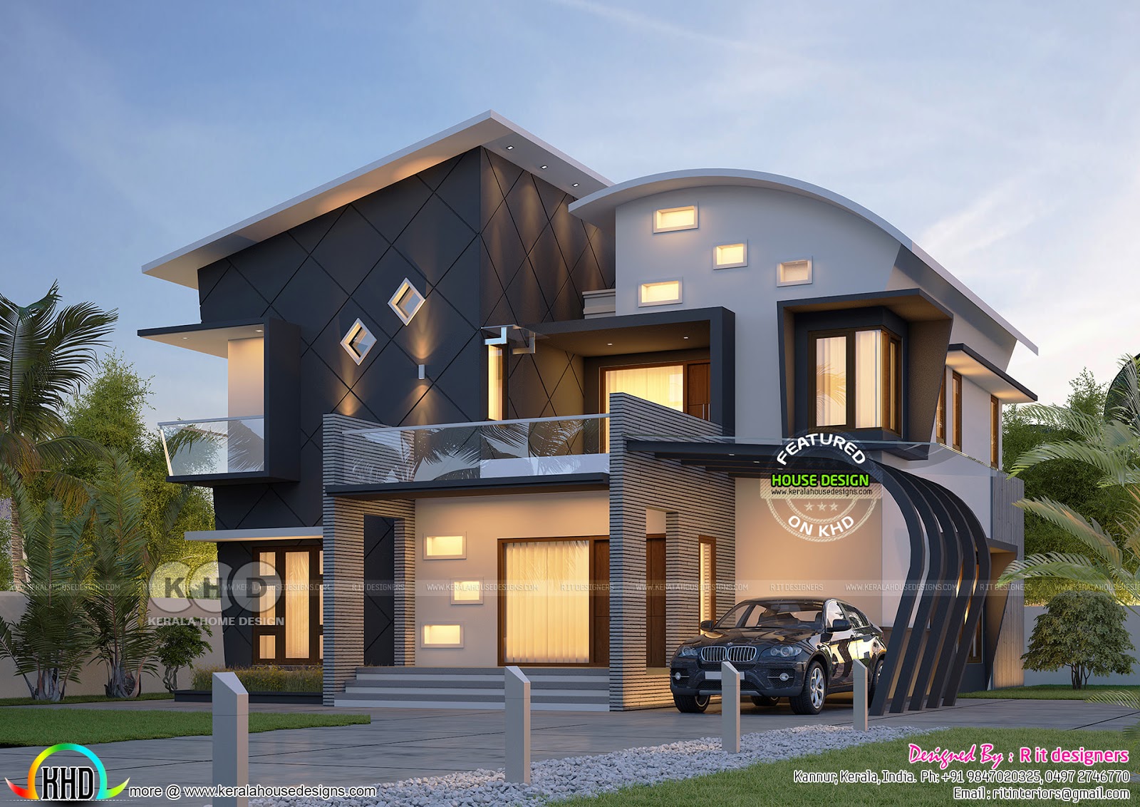 Stunning Ultra Modern 4 BHK Kerala House Plan Kerala Home Design And 