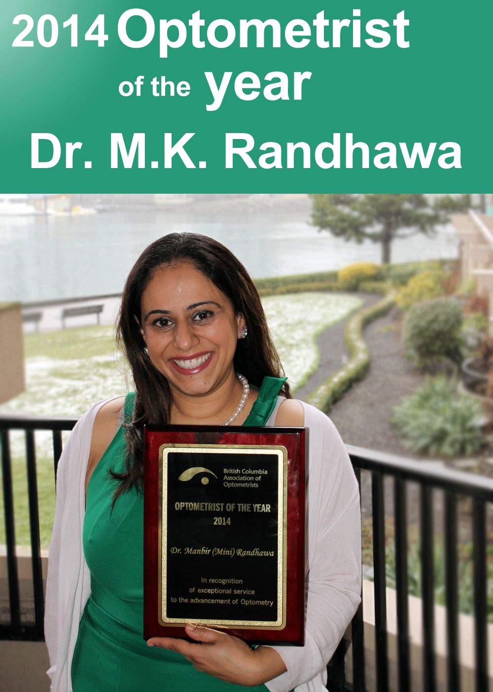 Dr. M.K. Randhawa, Optometrist of the year