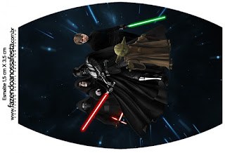 Star Wars: Etiquetas para Candy Bar para Imprimir Gratis. Uñas.