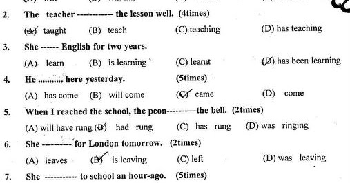 9th class English Objective Notes - Zahid Notes  English grammar book,  Grammar book, English past papers
