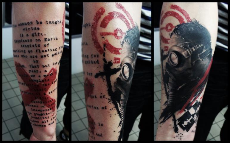 Tattoo - Gas Mask - Eduardo Fernandes Tattoo Mascara de Gás - Eduardo Fernandes Tattoo