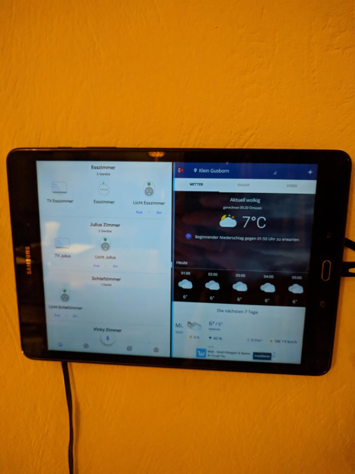 google smart home tablet