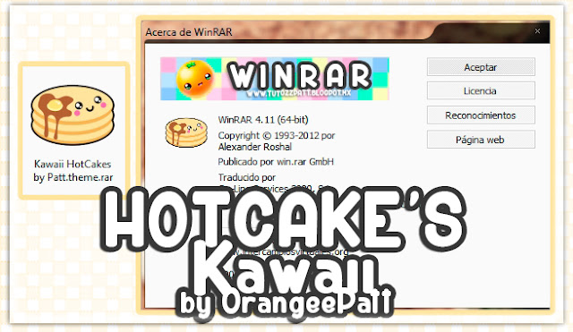 Hotcakes Kawaii / Tema para Winrar Winrar-tema-previa
