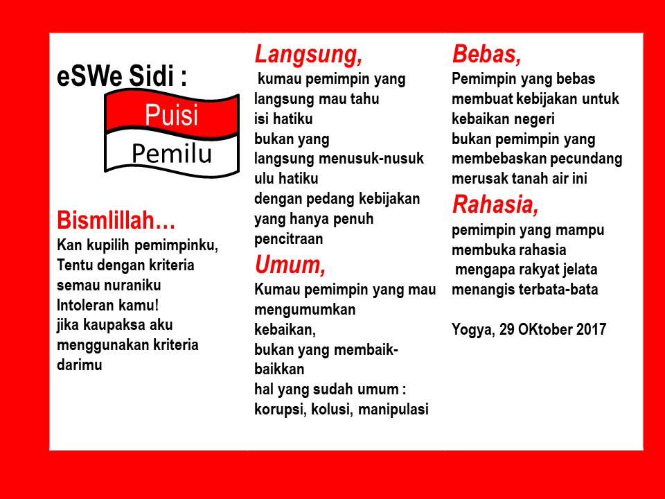 Unduh Gratis Gambar Bahasa Dan Sastra Indonesia Jawa Puisi Pemilu Terkeren by KataCinta.Co