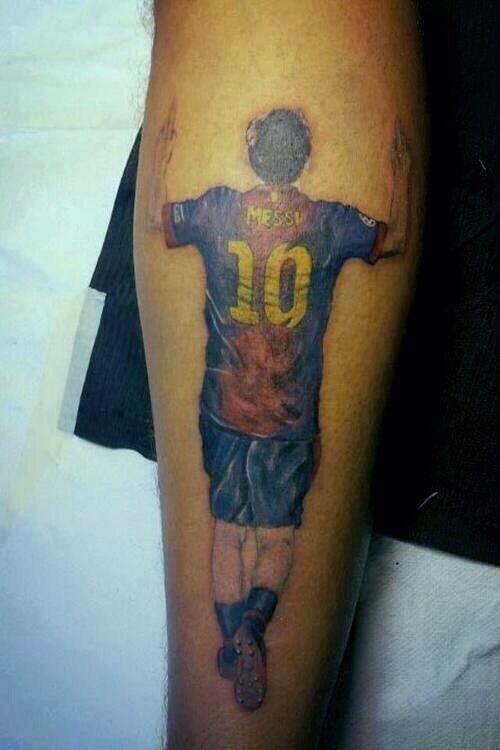Picture: Leo Messi tattoo