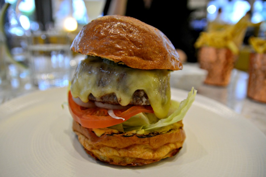 Dickie Fitz Australian Restaurant in London Rib Burger