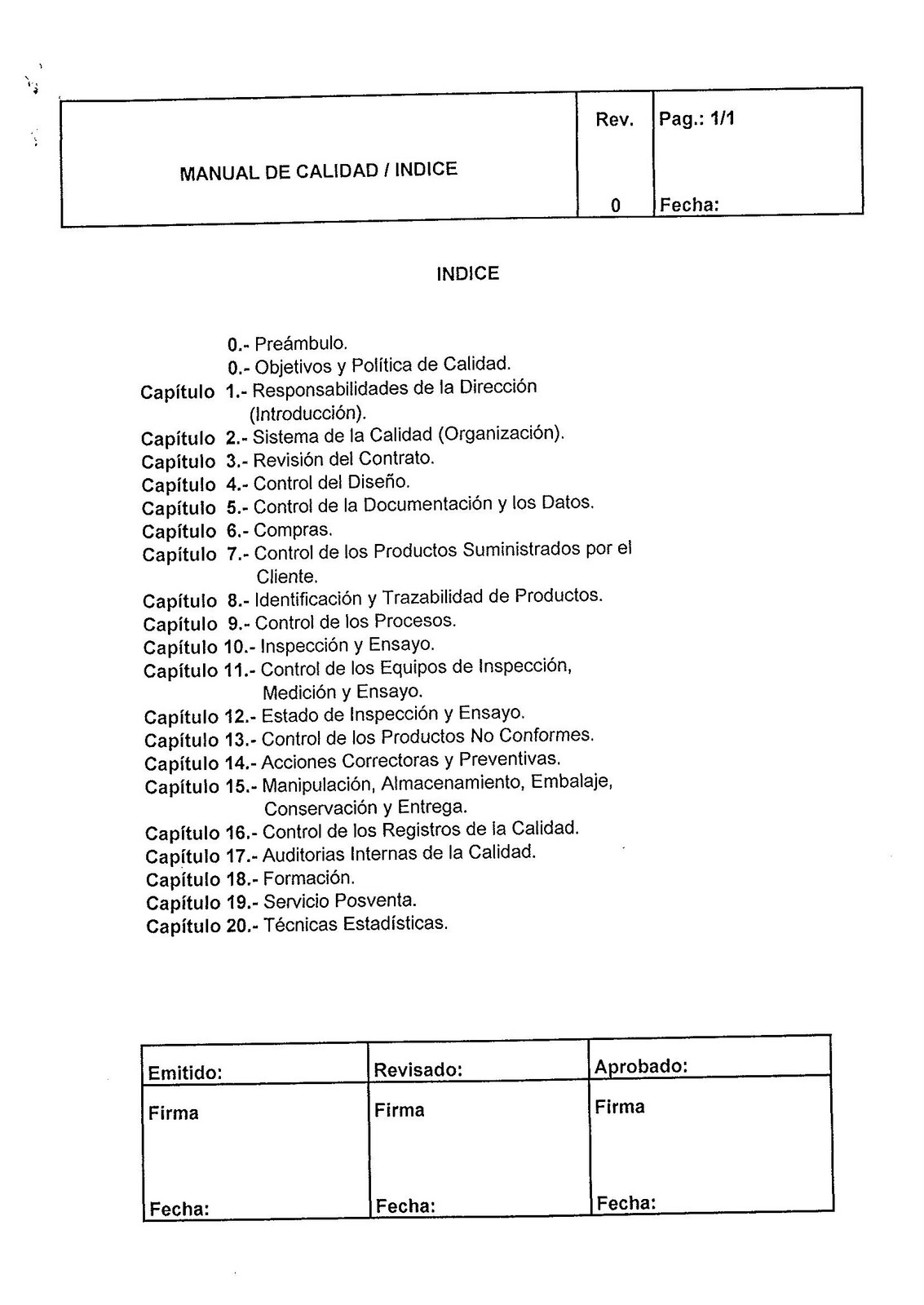 Manual de Calidad para ISO 9001:1994 : Experiencias Barbaras