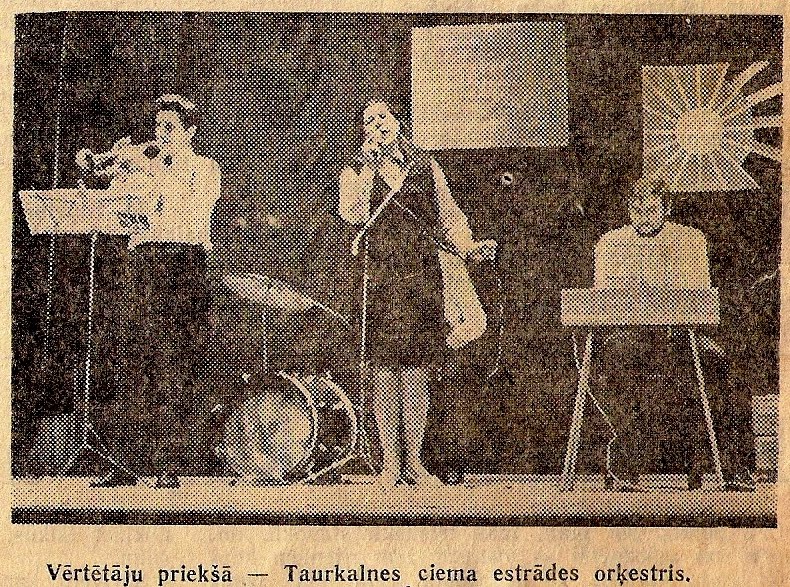 Taurkalnes ciema estrādes orķestris 1971. gads