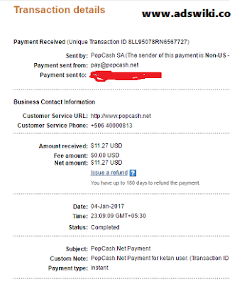 popcash payment proof