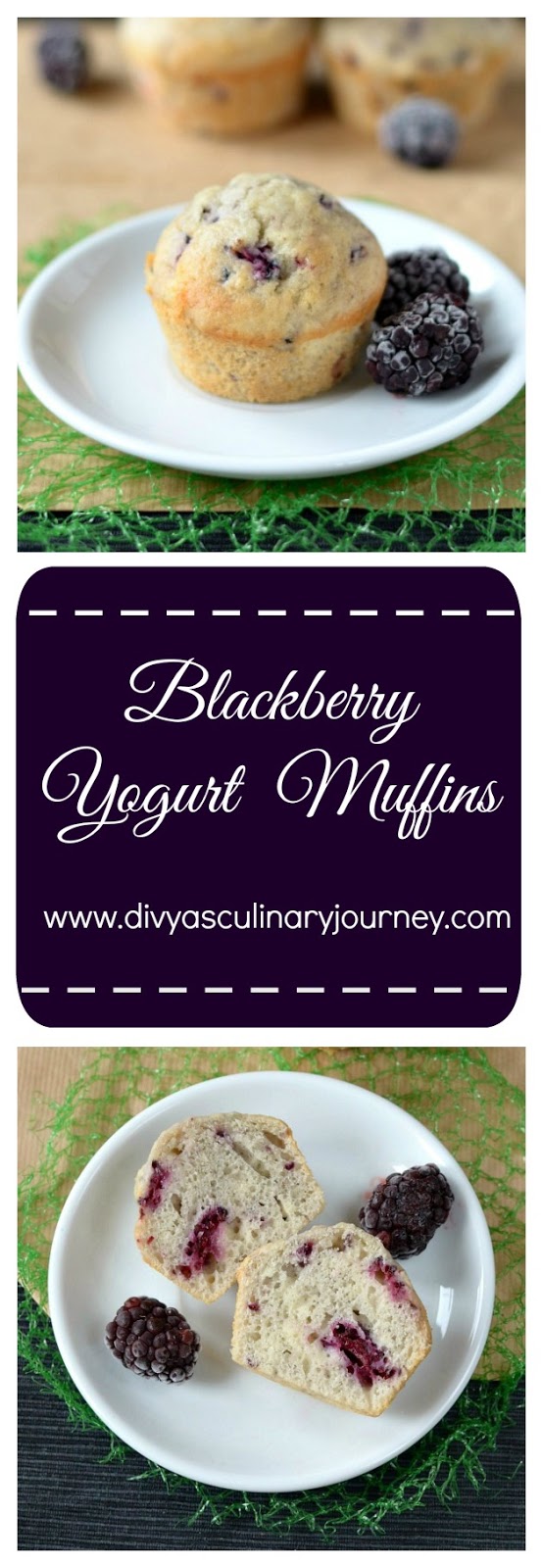 blackberry yogurt muffins, blackberry muffins with yogurt