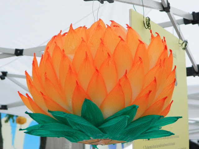 orange lotus lantern