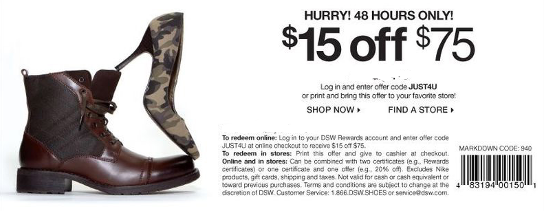 dsw coupons 2015 dsw coupon dsw coupons printable october 2014 2015 ...