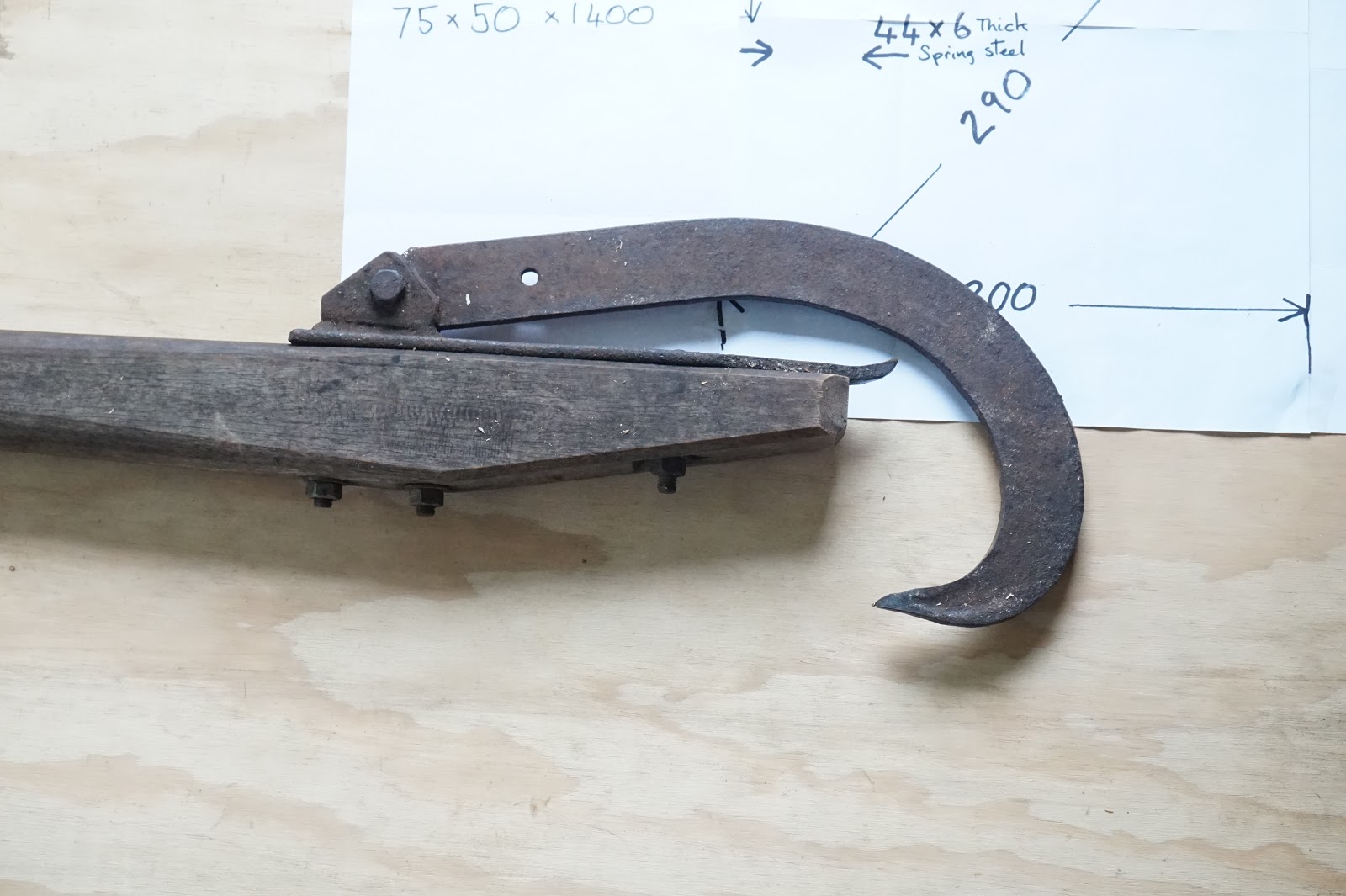 Bruce Teakle's Pages Making a Cant Hook