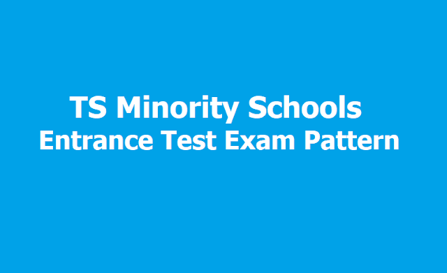 TMRS Entrance Test Exam Pattern 2019 (TS Minority Residential School Entrance Test) TMRS Entrance Test Exam Pattern