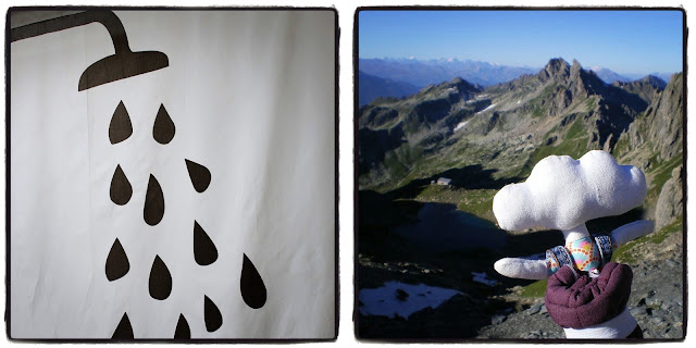 sous la douche et en montagne