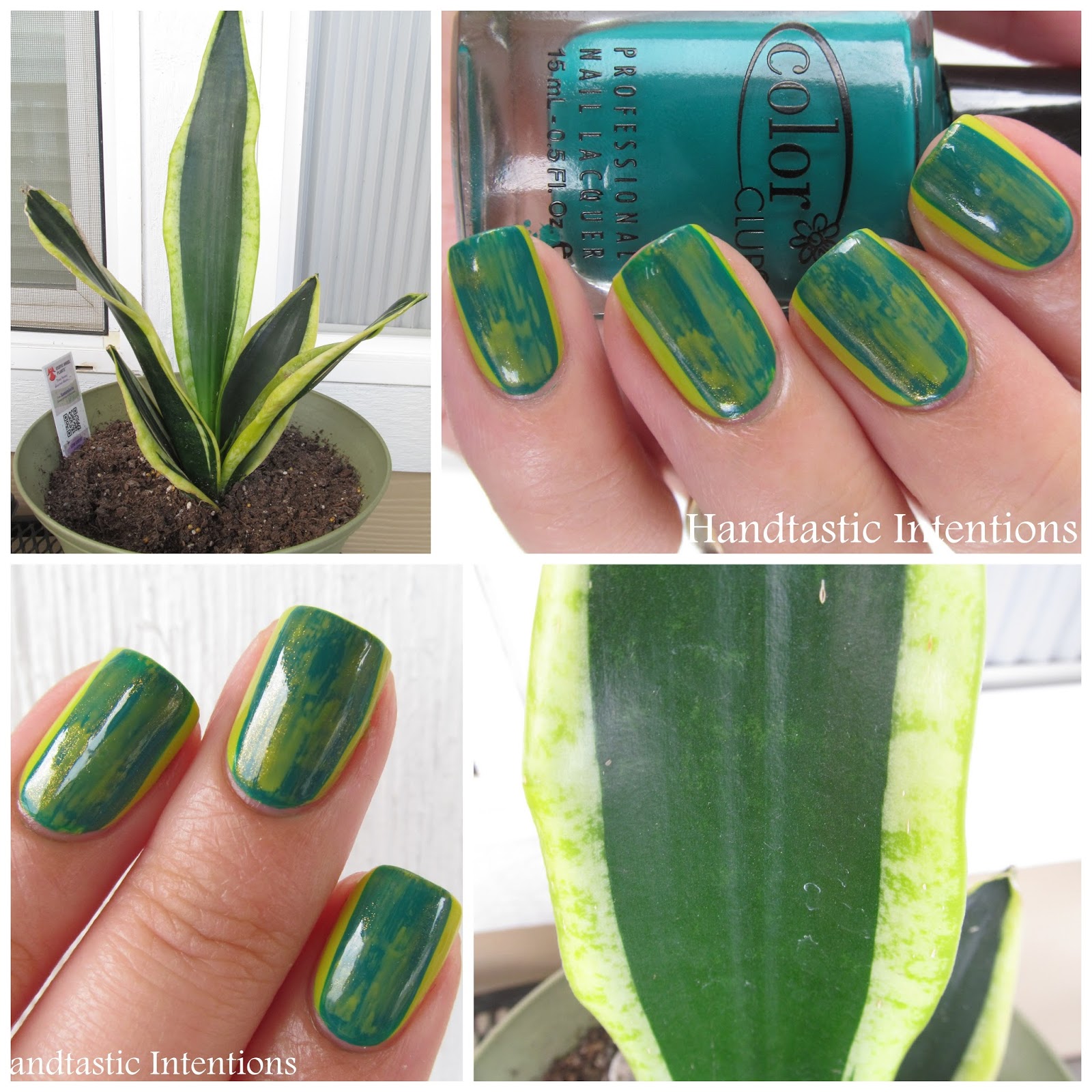 Handtastic Intentions Nail Art Plant Inspired