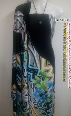 BAC S 0028C: BATIK ANNABEL CREPE SILK, CANTIK, MENARIK, LEMBUT, SEJUK, SELESA, TAHAN LASAK