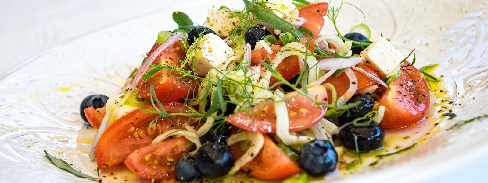 stuttgartcooking: Tomaten-Salat mit Schafskäse, Heidelbeeren, Fenchel ...