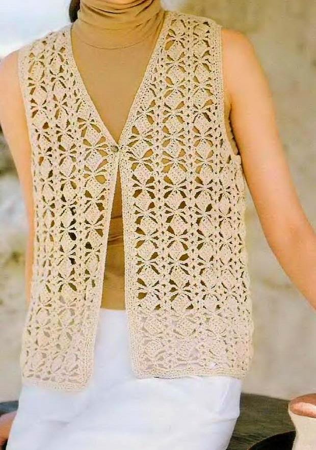 Crochet Sweaters: Crochet Vest Pattern - Classic ...