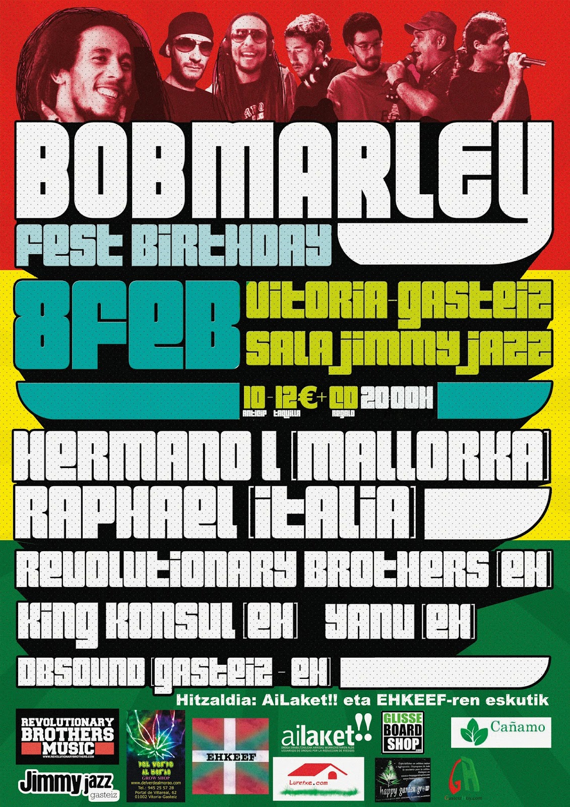 La Comunidad de Glisse Board Shop Bob Marley Fest Birthday en Vitoria