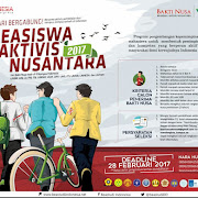 Seleksi Nasional Beasiswa Aktivis Nusantara (BAKTI NUSA) 2017