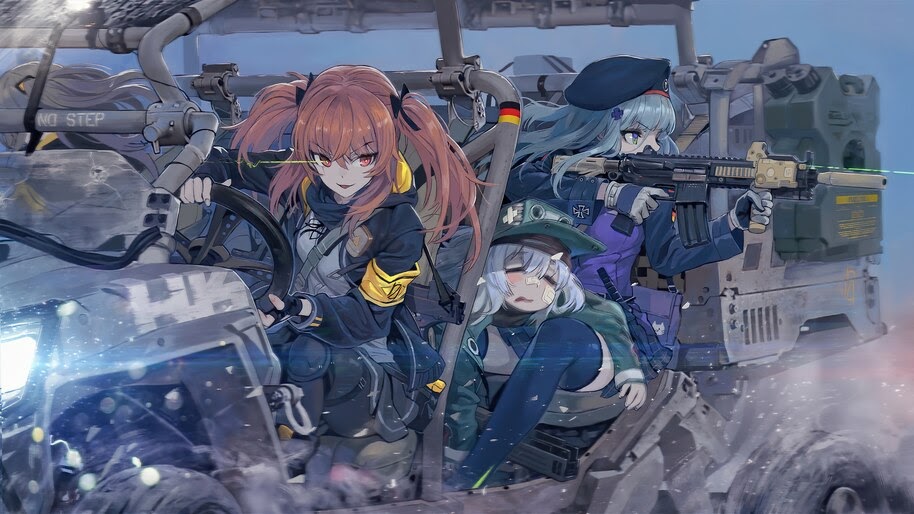 Anime, Girls Frontline, G11, HK416, UMP9, 4K, #6.1289