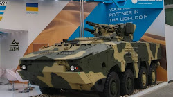 Ukraine giới thiệu mẫu xe bọc thép BTR-4MV1 mới với lớp giáp tăng Cường