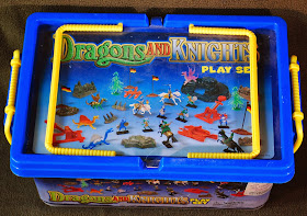 knights and dragons play figures