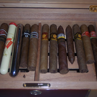 My cigars in the humidor