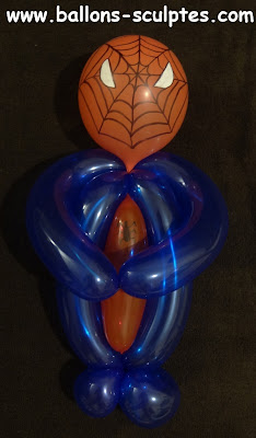 Spiderman en ballons
