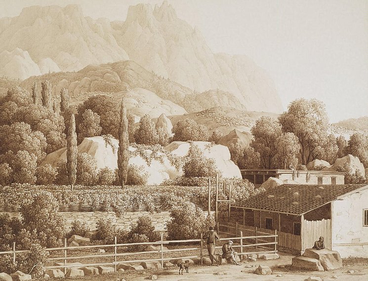 Картина Алупка. Карл фон Кюгельген. 1806 год