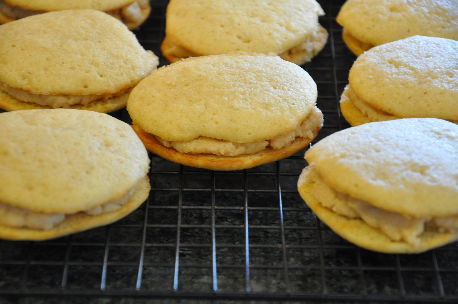 Fears' Food Banana/peanut butter sandwich cookies