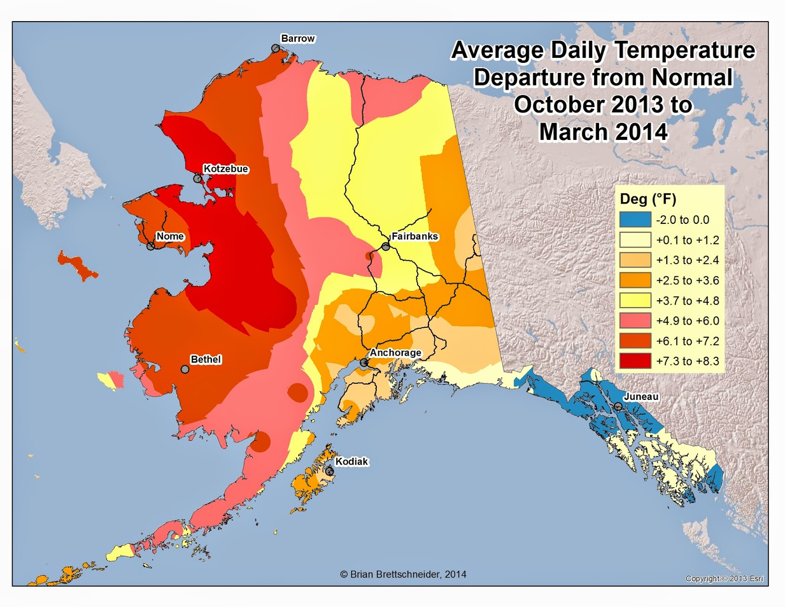 Deep Cold Alaska Weather & Climate Temperatures Since October 1st