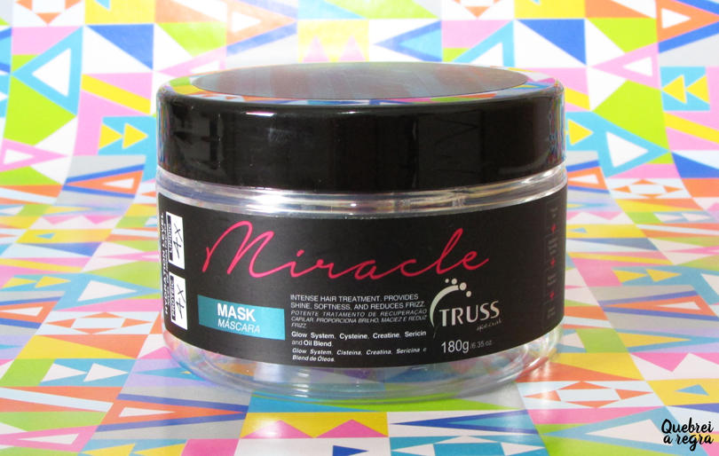 Mascara Miracle Da Truss Um Verdadeiro Milagre Para O Seu Cabelo Quebrei A Regra