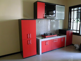 Koleksi Dapur Minimalis Warna Merah Nampak Cantik Modern Koleksi Dapur Minimalis Warna Merah