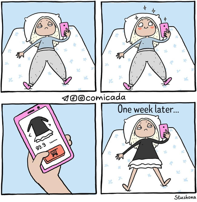 18 Marvelous Comics Many Women Will Relate To - The truth about online shopping