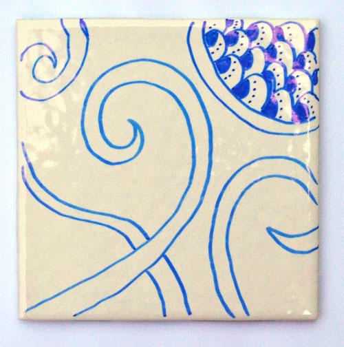 how to make a zen doodle coasters