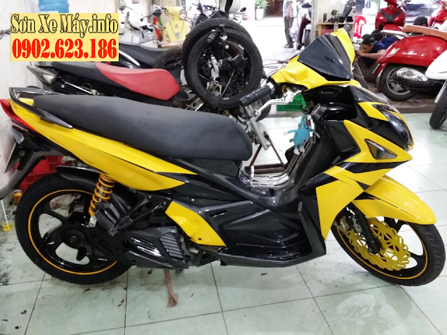 Sơn phối màu Nouvo LX màu vàng đen cực đẹp