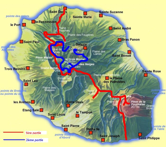 dos au vent Randonnée à la Réunion 1 L'île et St Denis