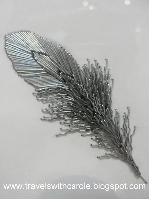 feather exhibit at the San Jose Institute of Contemporary Art in San Jose, California