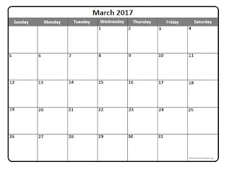 Free Printable Calendar March 2017 Free Printable Calendar March 2017